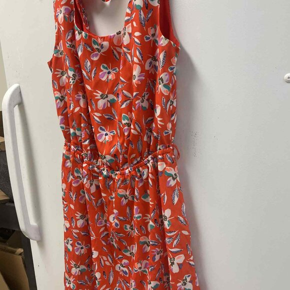 Gap Medium Sleeveless Red Floral Knee-High Summer Dress - Picture 6 of 7